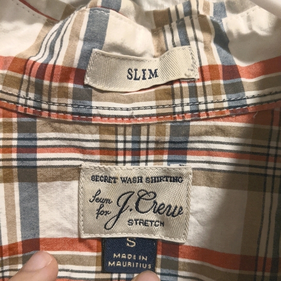 J. Crew Stretch Secret Wash Slim Button Down Shirt - Picture 2 of 2